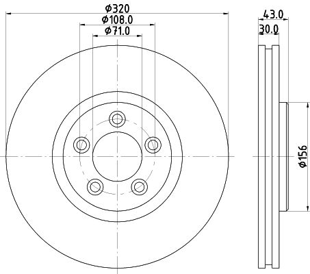 HELLA PAGID Тормозной диск 8DD 355 113-781